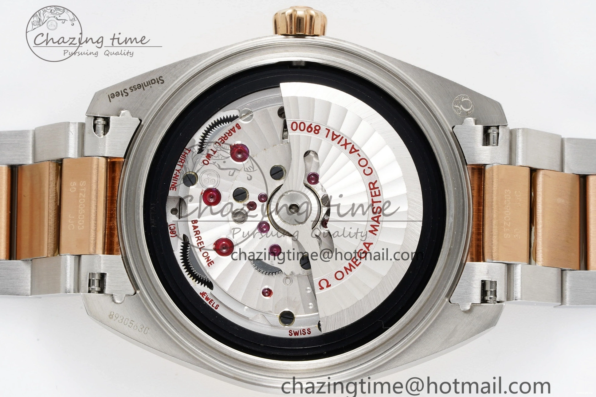 0127 Aqua Terra 150M SS RG JQK 1:1 Best Edition White Dial on SS RG Bracelet A OnTrend 7828